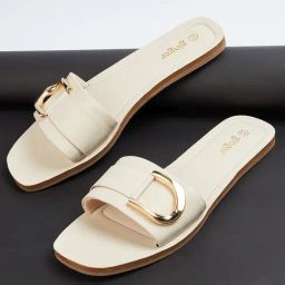 Ginger by Lifestyle Women's Off White Casual Sandals-image-84
