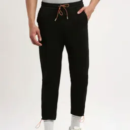 Showoff Black Slim Fit Joggers-image-48