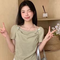 KPOP Women Round Neck Top-image-83