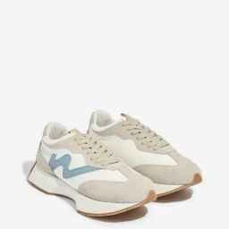 LUNA BLU by Westside Grey Suede Lace-Up Sneakers-picture-18