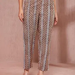 Fabindia Multi Cotton Regular Fit Printed Pant-picture-19
