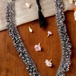 Teejh Ethnic Reethika Oxidized Ghungroo Long Necklaces for Women-image-12