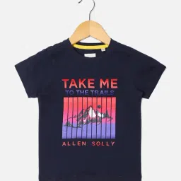Allen Solly Junior Navy Printed T-Shirt-picture-29