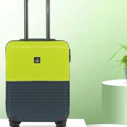 Nasher Miles Istanbul Hard-Sided Polycarbonate Cabin 20 inch|55cm Trolley Bag (Lime Green-Olive)-14