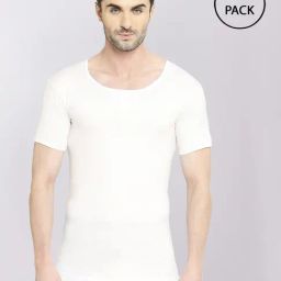 Vip White Regular Fit Vest - Pack Of 4-image-62