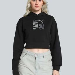 Puma Black Relaxed Fit Hoodie-image-131
