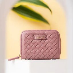 Inc.5 Pink Woven Medium Wallet-69
