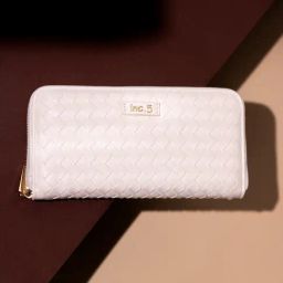 Inc.5 Beige Woven Medium Wallet-70