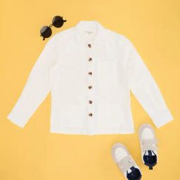 Pantaloons Junior Bright White Jacket-image-81