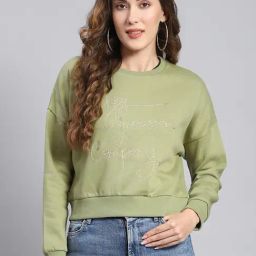 Monte Carlo Green Graphic Print Sweatshirt-image-58