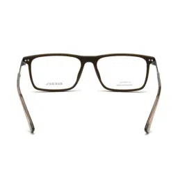 Diesel Brown Rectangular Eye Frames for Men image 5