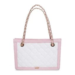 Mochi Pink Quilted Medium Shoulder Handbag-image-71