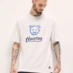 The Bear House White Cotton Oversized Graphic T-Shirt-picture-26