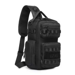 OZUKO Flexguard Black Textured Medium Cross Body Bag image 3