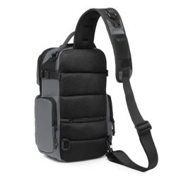 OZUKO Flexguard Grey Textured Medium Cross Body Bag image 3