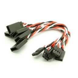 10cm Futaba 22AWG Twisted Extension Wire M to F – 2pcs-49