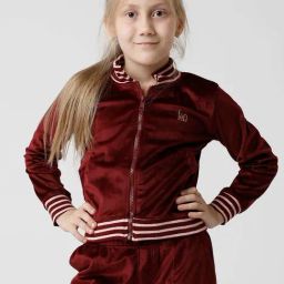 Kate & Oscar Kids Wine Cotton Embellished Full Sleeves Sweatshirt-image-18