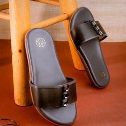 NR by Nidhi Rathi Women's Black Thong Sandals-image-13