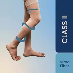 Sorgen SMCS2321 Royale Microfiber Extra Soft Superior Fabric Medical Compression Stockings for Varicose Veins Class 2 Thigh Length (Small)-image-42