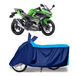 Auto Pearl Two Wheeler Cover for Kawasaki Ninja 250 - Cyan, Blue-image-38