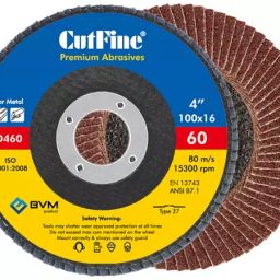 CUTFINE 4 Inch 60 Grit Aluminum Oxide Flap Disc For General Applications (Pack of 20)-77