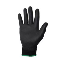 GENERIC Free Size Size Black Color PU Coated Hand Gloves for Industrial Usage; Pack of 3 pairs image 3
