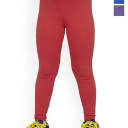 FRENCH KLEIDER Girls Pack Of 3 Mid-Rise Chudidar-Length Leggings-image-3