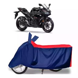 Auto Pearl Two Wheeler Cover with Bag for Yamaha YZF R3, Red & Blue-image-41