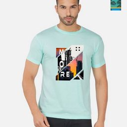 GLOBAL NOMAD Men 2 Printed Bio Finish Applique T-shirt-image-68