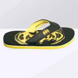 Kidsville Batman Printed Black & Yellow Flip Flops-image-23