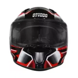 Studds N4 Matt Black & Red Medium (570 mm) Full Face Helmet, Thunder D6 Decor-image-87