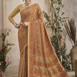 Anouk Rustic Women Floral Printed Bagru Saree-picture-11