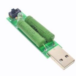 USB Mini Discharge Load Resistor 2A/1A with 1A green LED, 2A red LED-50