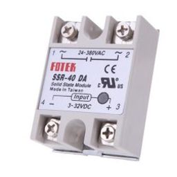 SSR-40DA Solid State Relay Module 3-32VDC/24-380VAC 40A-18