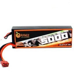 Pro-Range 7.4V 5000mAh 50C 2S Hardcase Lithium Polymer Battery Pack-56