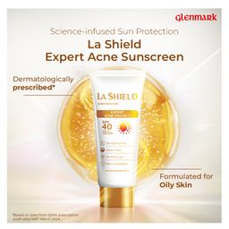 La Shield Broad Spectrum SPF 40+ & PA+++ Anti Acne Sunscreen Gel - 50 gm-13