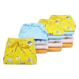Snugkins 100% Cotton Nappy Large Size Pack of 15 - Multicolor-picture-32