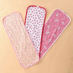 Ben Benny Interlock Hand & Face Towels Floral & Kitty Printed Pack of 3 L 52 x B 18 cm - Multicolour-image-100
