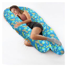 COOZLY U Shaped Pregnancy Pillow with Removable Covers| Premium Pregnocare Fibres U Super Premium Aztecaztec -Multicolor-image-21