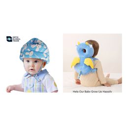 Ortis Baby safety Combo of Baby Helmet and Baby Head Protector Cushion Backpack (Color And Design May Vary)-25