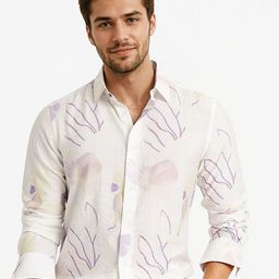 RARE RABBIT Men Comfort Opaque Printed Casual Shirt-image-77