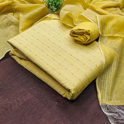 LeeliPeeri Designer Geometric Woven Design Unstitched Dress Material-picture-22