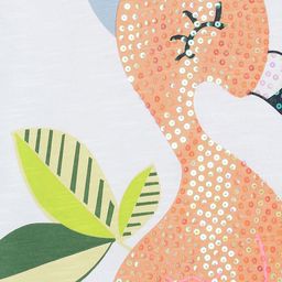 MINI KLUB Cotton Half Flutter Sleeves Duck Sequin Embellished & Bubtterfly Printed Top - White image 4