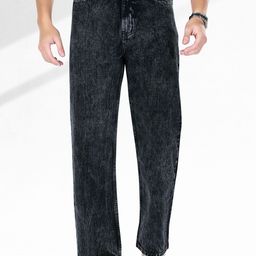 me Queen Men Straight Fit Clean Look Heavy Fade Cotton Jeans-image-91