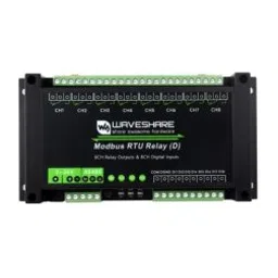 Waveshare Industrial Modbus RTU 8-ch Relay Module (D) With Digital Input and RS485 Interface, Multi Isolation Protection Circuits, 7~36V Power Supply-17