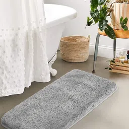 AaHo Decor Grey 2200 GSM Microfibre Anti-Skid Bath Rugs-image-92