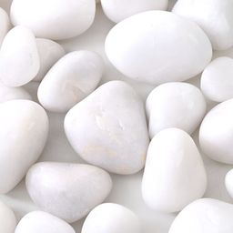VANNEF White Glossy Onyx Garden Accessories Pebbles-picture-1