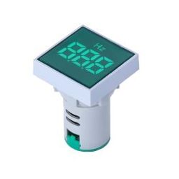 Green 20-75Hz 22mm AD16- 22DSHZ Square Cover LED Hertz Meter Indicator Light-26