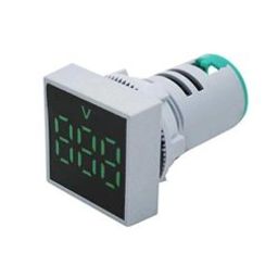 Green AC60-500V 22mm AD16-22FSV Square Frosted Surface LED Voltmeter Indicator Light-53