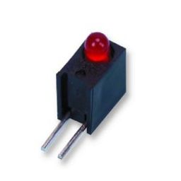 3MM Single Hole LED Light Holder with Red led Light (Pack of 10)-21